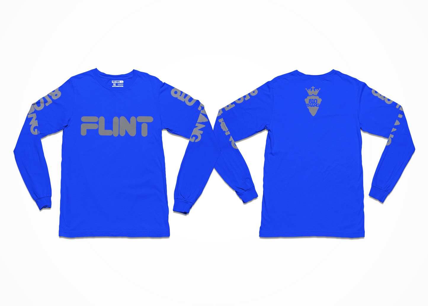 Long Sleeve Thang Tee with Grey print.