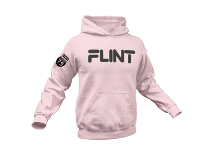 Flint Hoodies with black print.