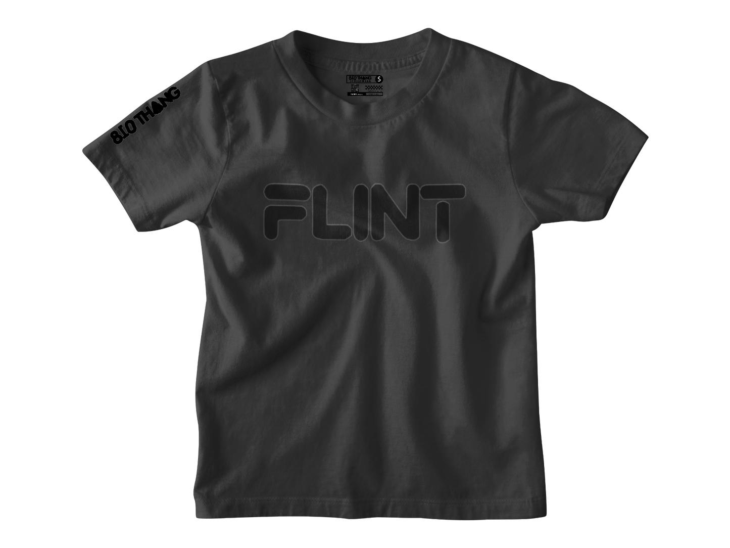 Kids Short Sleeve White print Flint Tee