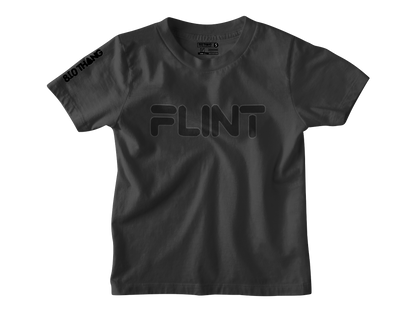 Kids Short Sleeve White print Flint Tee