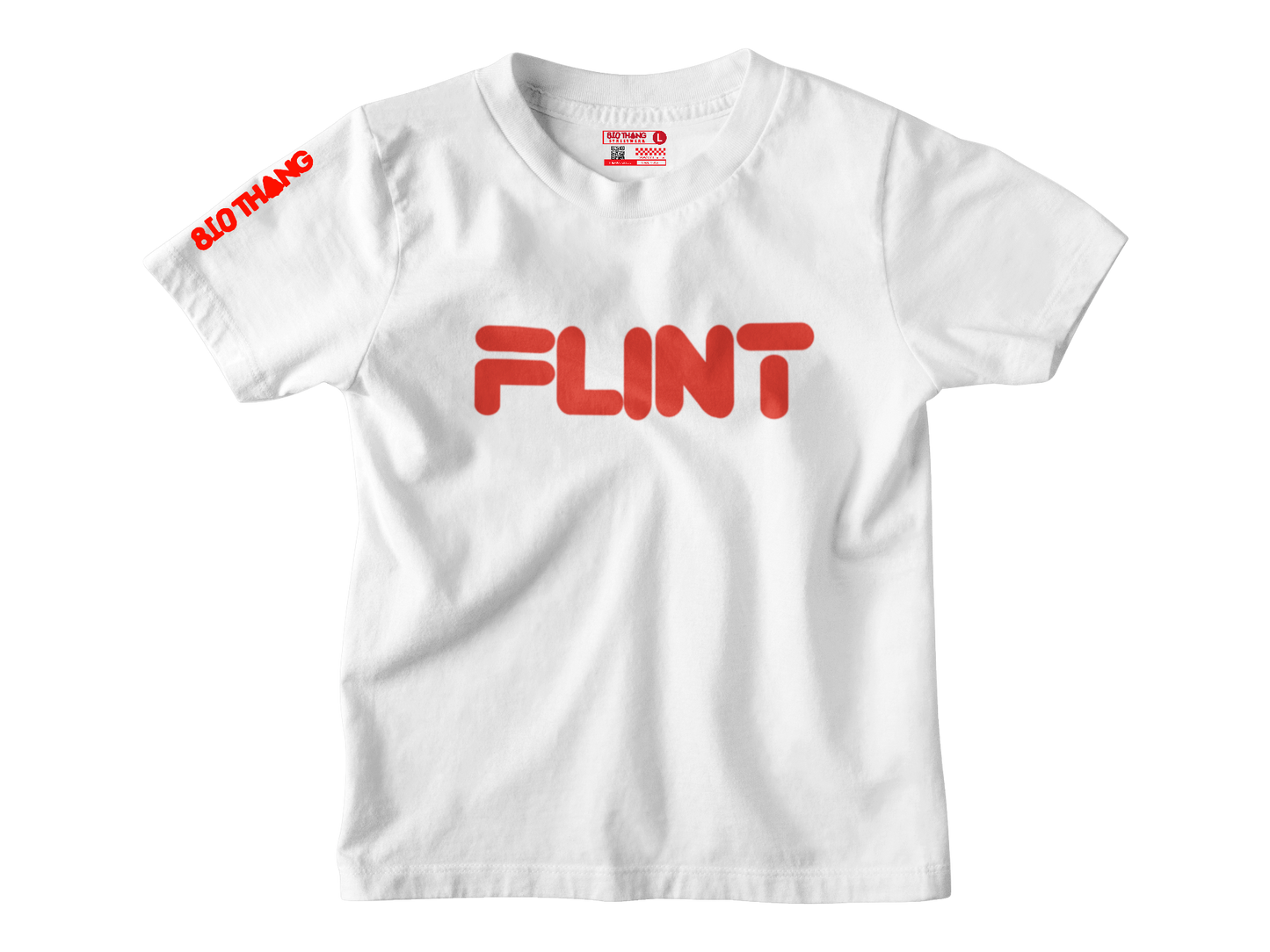 Kids Short Sleeve Red print Flint Tee