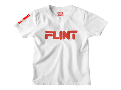 Kids Short Sleeve Red print Flint Tee