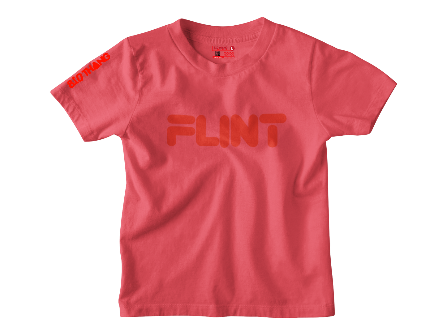 Kids Short Sleeve Red print Flint Tee