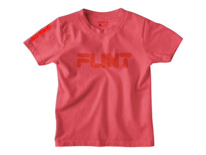 Kids Short Sleeve Red print Flint Tee