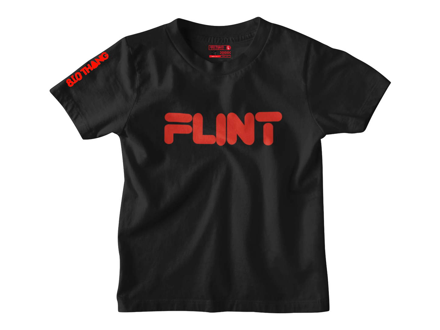 Kids Short Sleeve Red print Flint Tee