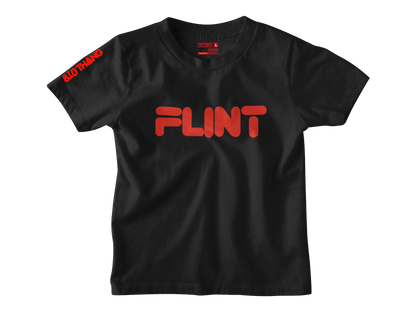 Kids Short Sleeve Red print Flint Tee