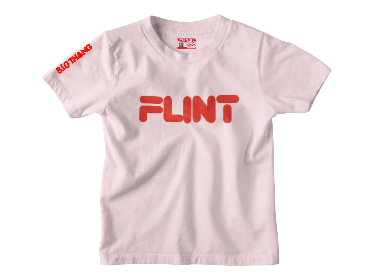 Kids Short Sleeve Red print Flint Tee