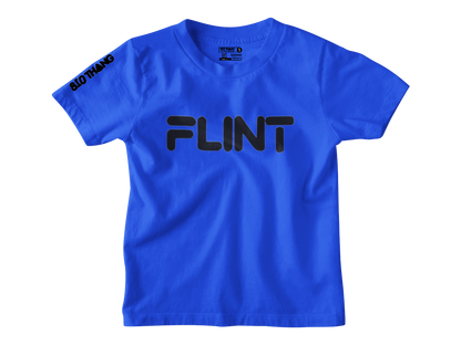 Kids Short Sleeve White print Flint Tee