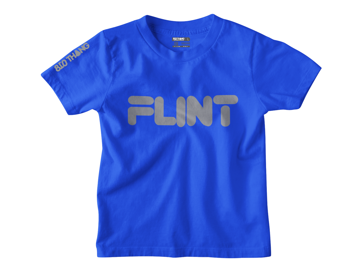 Kids Short Sleeve grey print Flint Tee