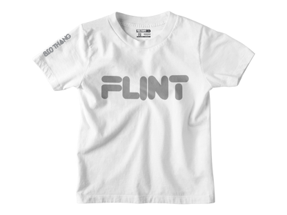 Kids Short Sleeve grey print Flint Tee