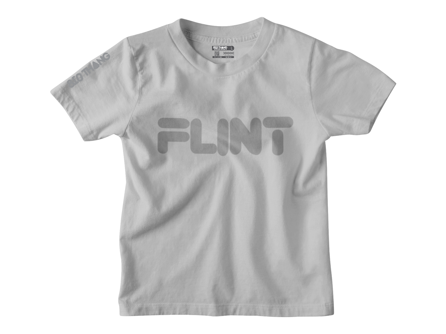 Kids Short Sleeve grey print Flint Tee