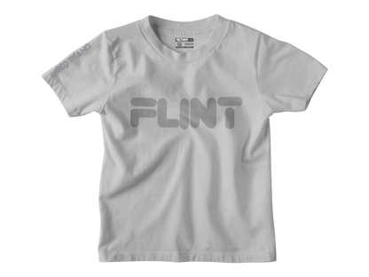 Kids Short Sleeve grey print Flint Tee