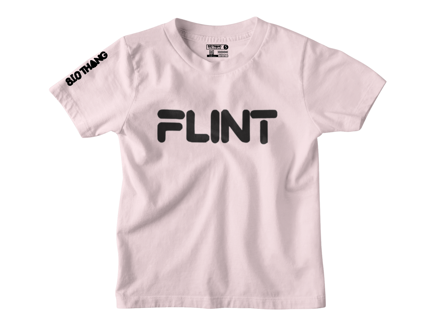 Kids Short Sleeve White print Flint Tee