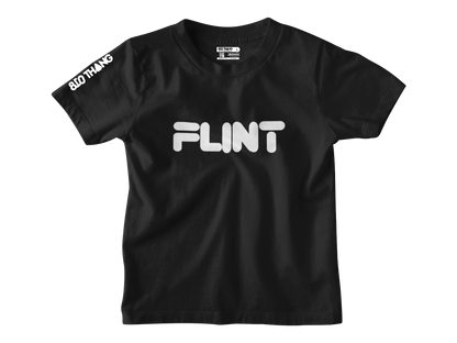 Kids Short Sleeve White print Flint Tee