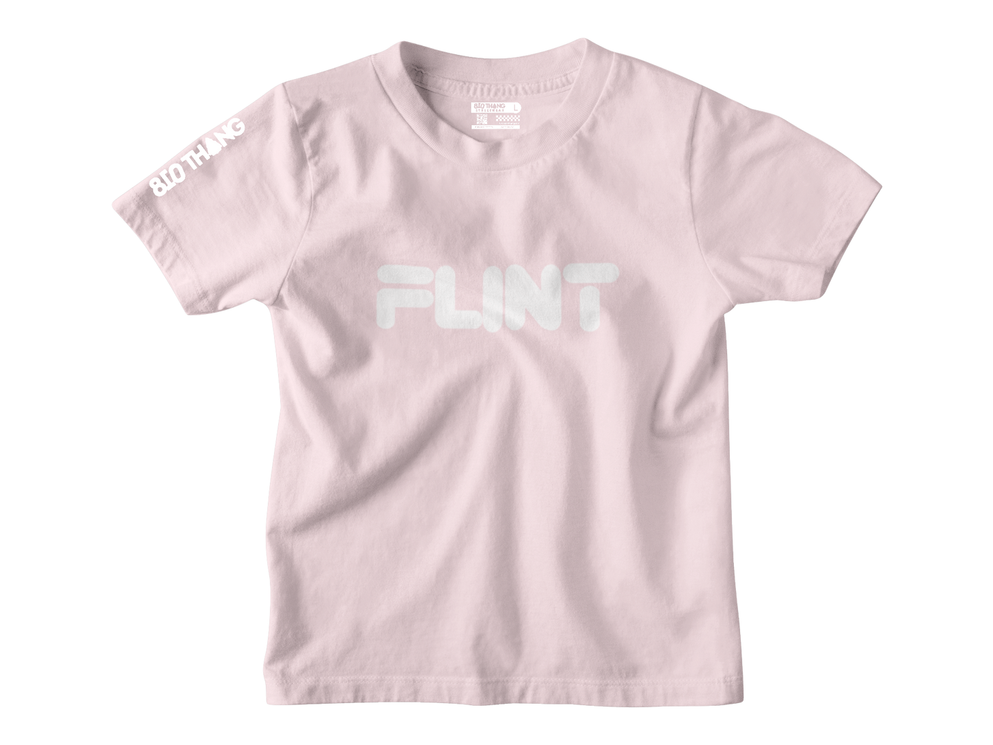 Kids Short Sleeve White print Flint Tee