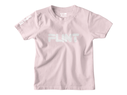 Kids Short Sleeve White print Flint Tee