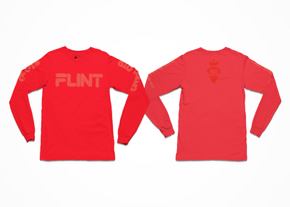 Long Sleeve 810 Thang Tee with Red Print.