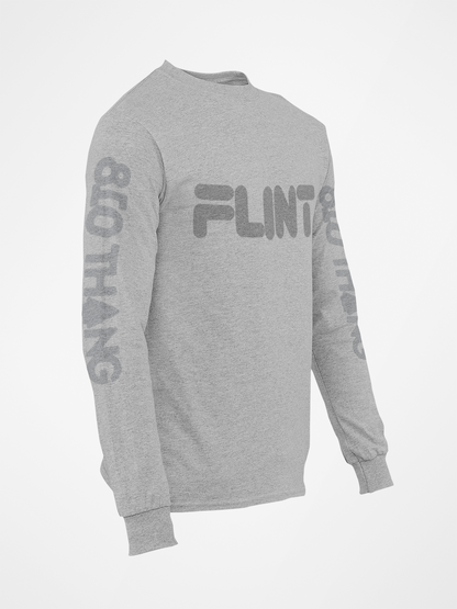 Long Sleeve  Thang Tee with Grey print.